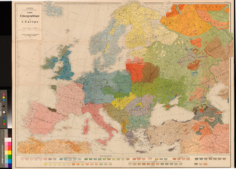Carte ethnographique de L'Europe