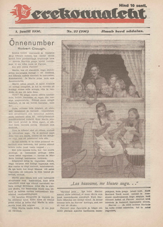Perekonnaleht : mitmesuguse sisuga ajaviiteajakiri ; 27 (290) 1936-07-01