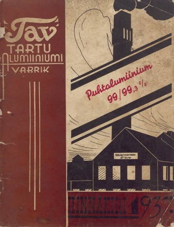 Tartu Alumiiniumi Vabrik : hinnakiri 1937