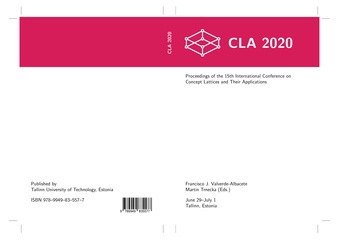 The Fifteenth International Conference on Concept Lattices and Their Applications : CLA 2020, Tallinn, Estonia, June 29–July 1, 2020 
