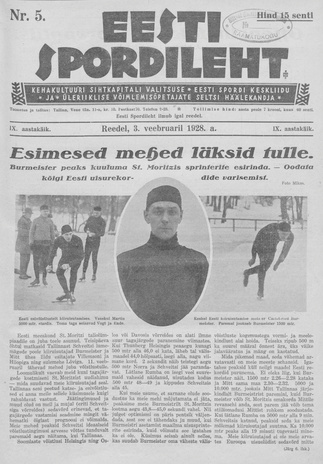 Eesti Spordileht ; 5 1928-02-03