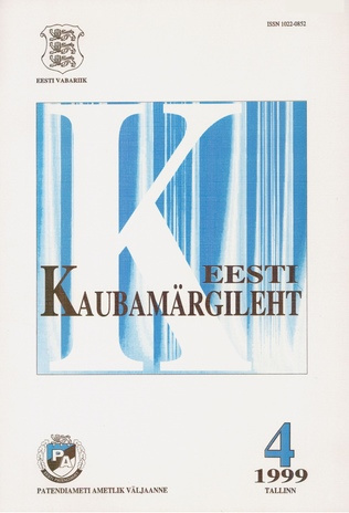 Eesti Kaubamärgileht ; 4 1999-04
