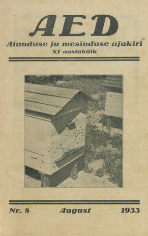 Aed : aianduse ajakiri ; 8 1933-08