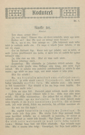 Koduteel ; 7 1924
