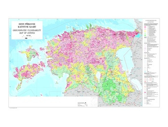 Eesti põhjavee kaitstuse kaart = Groundwater vulnerability map of Estonia 