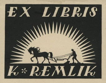 Ex libris K. Remlik 