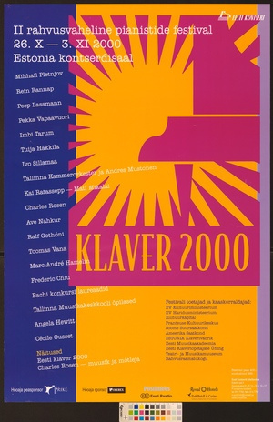 Klaver 2000 : II rahvusvaheline pianistide festival 