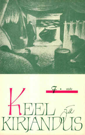 Keel ja Kirjandus ; 7 1981-07