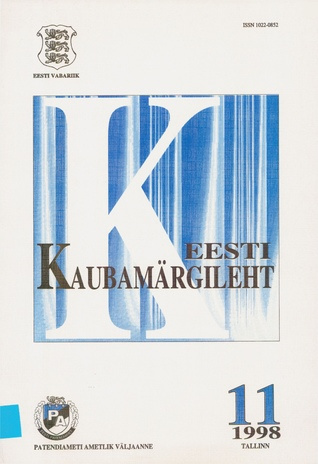 Eesti Kaubamärgileht ; 11 1998-11