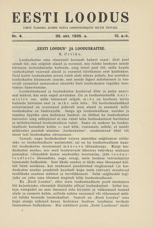 Eesti Loodus ; 4 1935-10-30