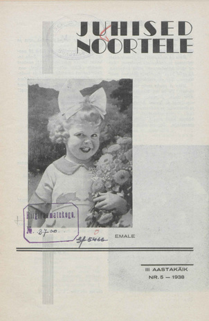 Juhised Noortele ; 5 1938