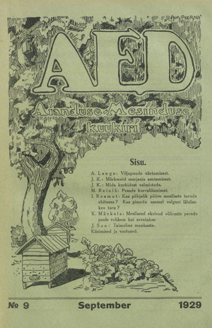 Aed : aianduse ajakiri ; 9 1929-09