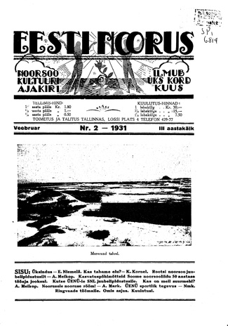 Eesti Noorus ; 2 1931-02