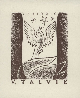 Ex libris V. Talvik 