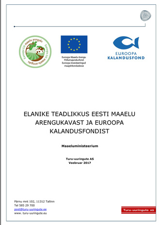 Elanike teadlikkus Eesti maaelu arengukavast ja Euroopa Kalandusfondist