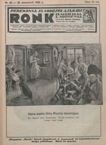Ronk : perekonna ja noorsoo ajakiri ; 52 1925-12-29