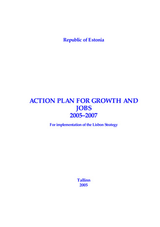 Action plan for growth and jobs 2005-2007 : for implementation of the Lisbon strategy