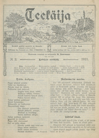 Teekäija : Eesti Baptisti Koguduse Ühenduse häälekandja ; 3 1911