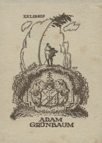 Ex libris Adam Grünbaum 