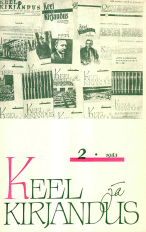 Keel ja Kirjandus ; 3 1983-03