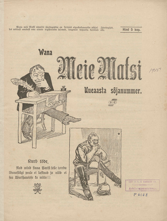 Vana Meie Mats : nalja- ja pilkekunsti nädalkiri ; 1915-01