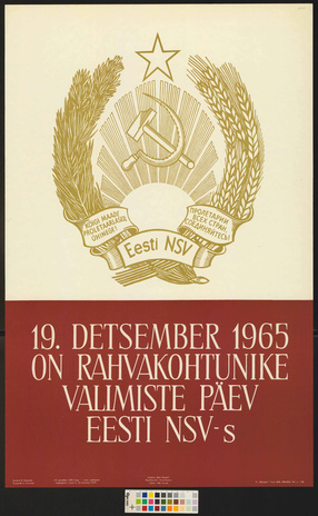 19. detsember 1965 on rahvakohtunike valimiste päev 