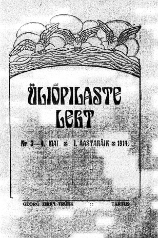 Üliõpilaste Leht ; 3-4 1914-03