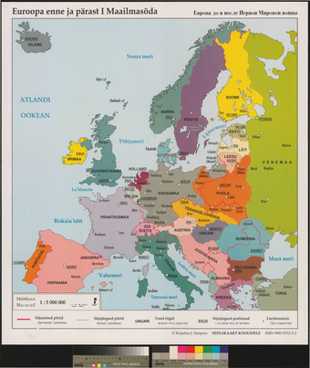 Euroopa enne ja pärast I Maailmasõda = Европа до и после Первой мировой войны 