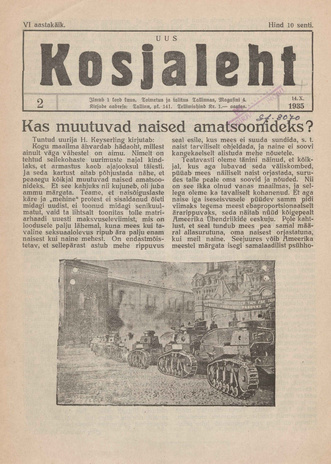 Uus Kosjaleht ; 2 1935-10-14