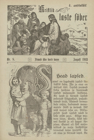 Kristlik Laste Sõber ; 8 1913-08