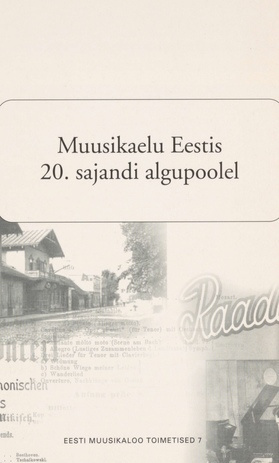 Muusikaelu Eestis 20. sajandi algupoolel