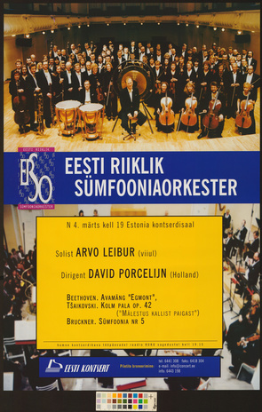 Eesti Riiklik Sümfooniaorkester : Arvo Leibur, David Porcelijn 
