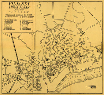Viljandi linna plaan
