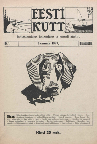 Eesti Kütt : jahiasjanduse, kalanduse ja spordi ajakiri ; 1 1923-01