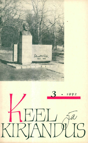 Keel ja Kirjandus ; 3 1972-03
