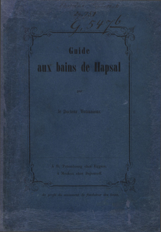 Guide aux bains de Hapsal 