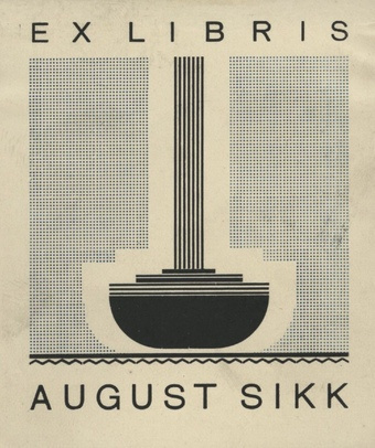 Ex libris August Sikk 