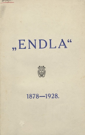 "Endla" 1878-1928