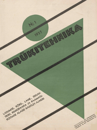 Trükitehnika ; 1 1937