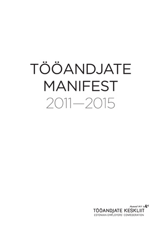 Tööandjate manifest 2011-2015