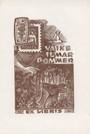 Vaike Ilmar Pommer ex libris 