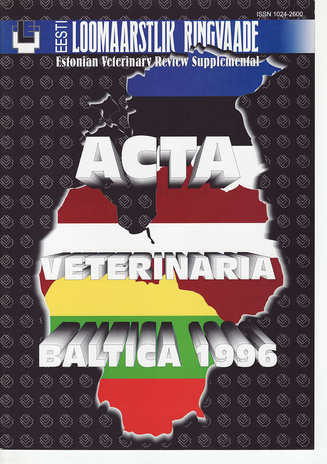Acta Veterinaria Baltica : Estonian Veterinary Review supplemental (Eesti Loomaarstlik Ringvaade lisa)