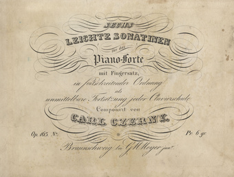 Sechs leichte Sonatinen für das Piano-Forte mit Fingersatz, in fortschreitender Ordnung als unmittelbare Fortsetzung jeder Clavierschule : Op. 163 No. 6 