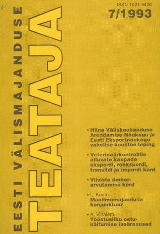 Eesti Välismajanduse Teataja ; 7 1993