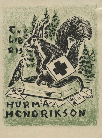 Ex libris Hurma Hendrikson 