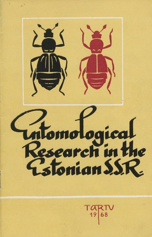 Entomological research in the Estonian S.S.R. 