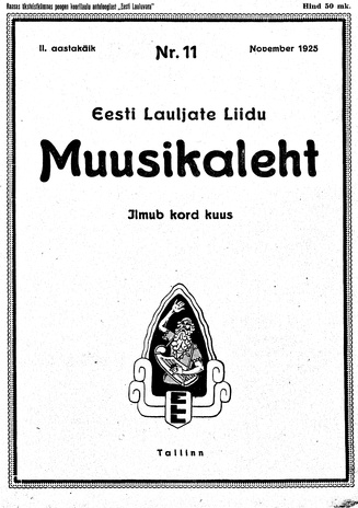 Muusikaleht ; 11 1925-11