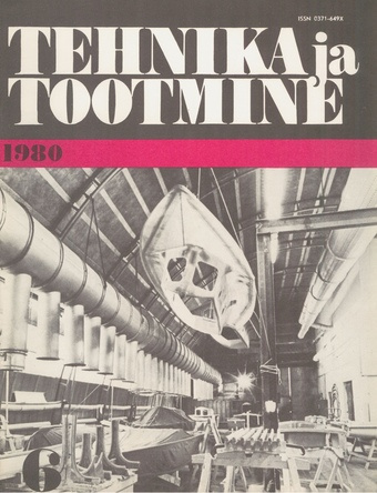 Tehnika ja Tootmine ; 6 1980-06