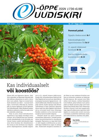 E-õppe Uudiskiri ; 27 (Sügis) 2012