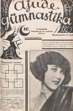 Ajude Gümnastika : ristsõnamõistatuste ajakiri ; 10 1934-03-10